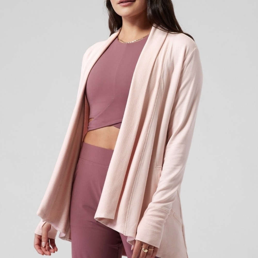 Athleta Light Pink pranayama wrap